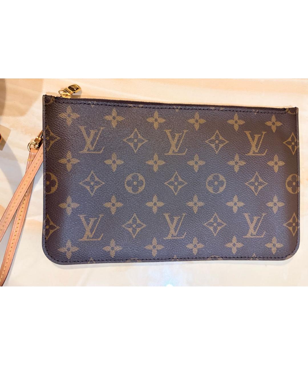 LOUIS VUITTON Коричневая косметичка, фото 2