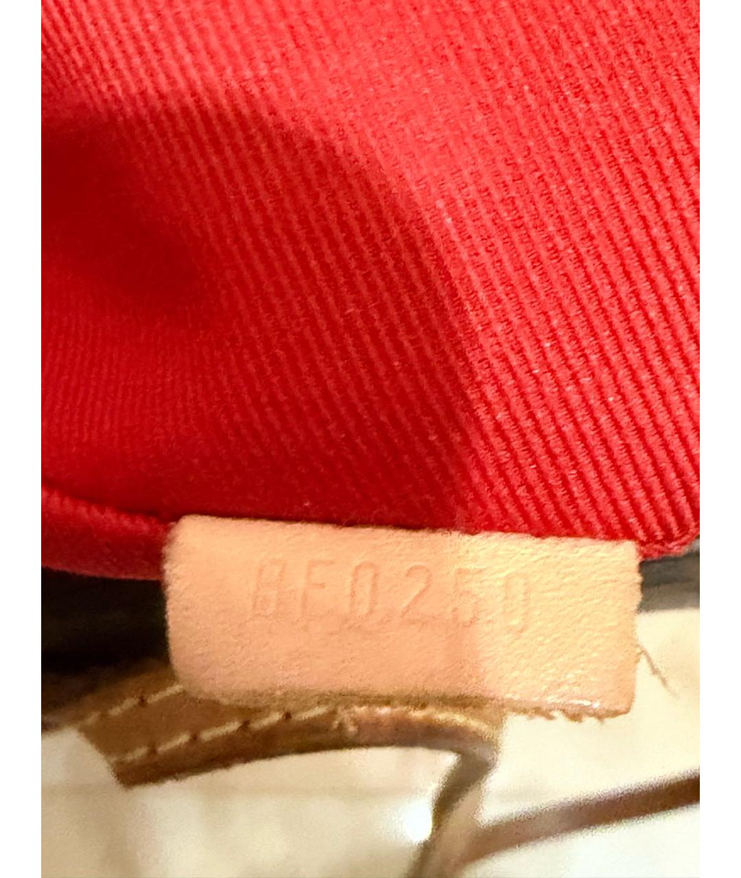 LOUIS VUITTON Коричневая косметичка, фото 7