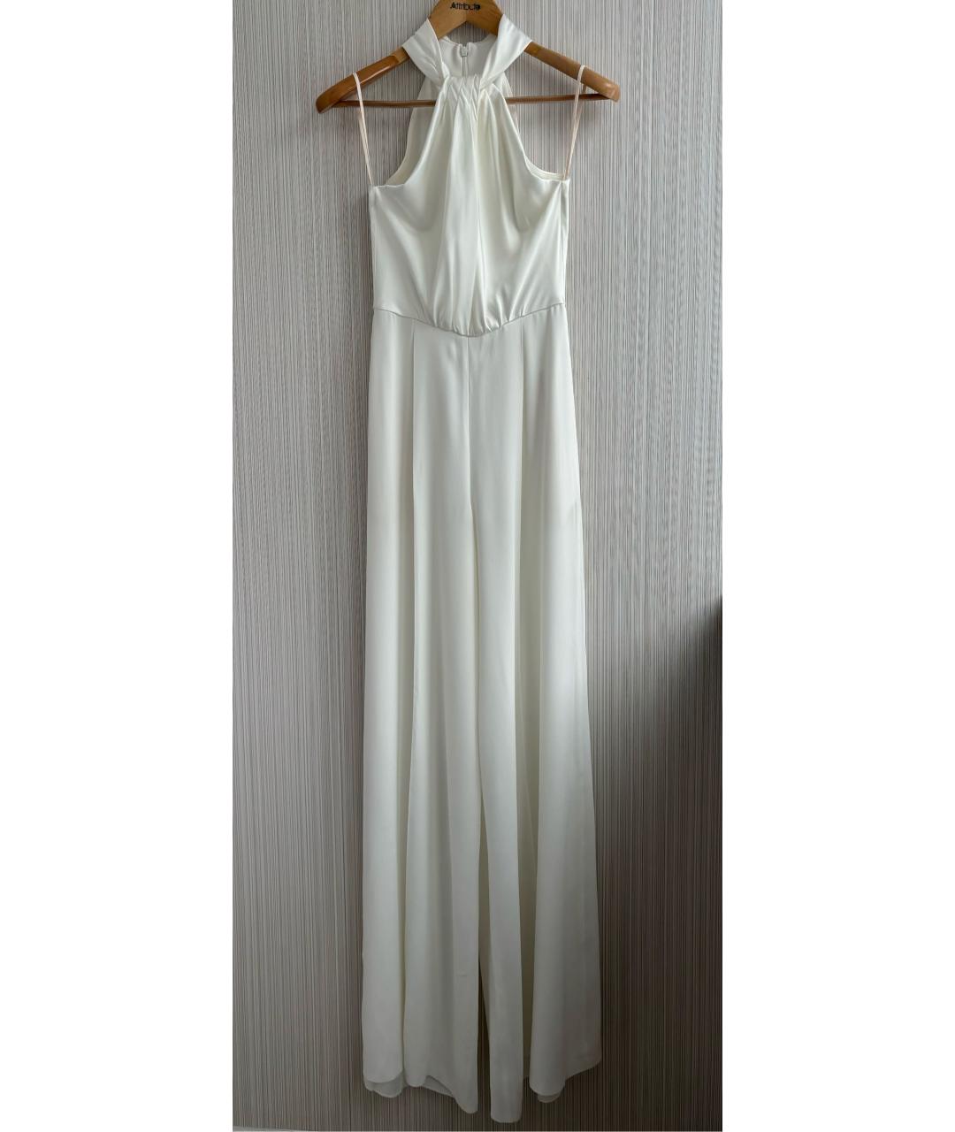 MAX MARA Белый ацетатный комбинезон, фото 9