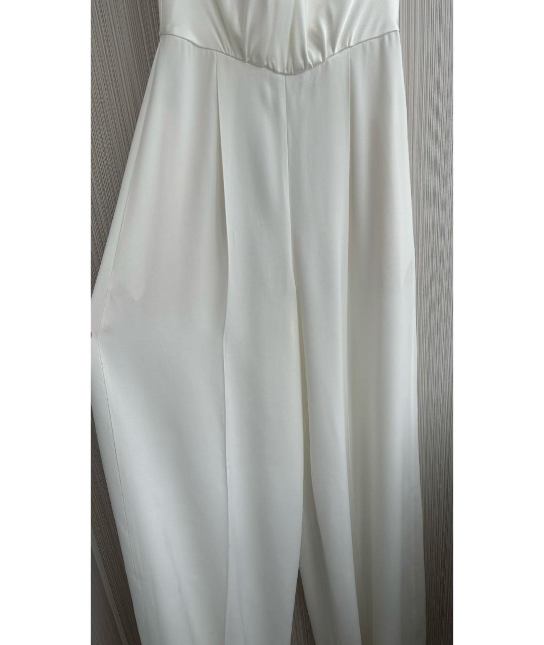 MAX MARA Белый ацетатный комбинезон, фото 3