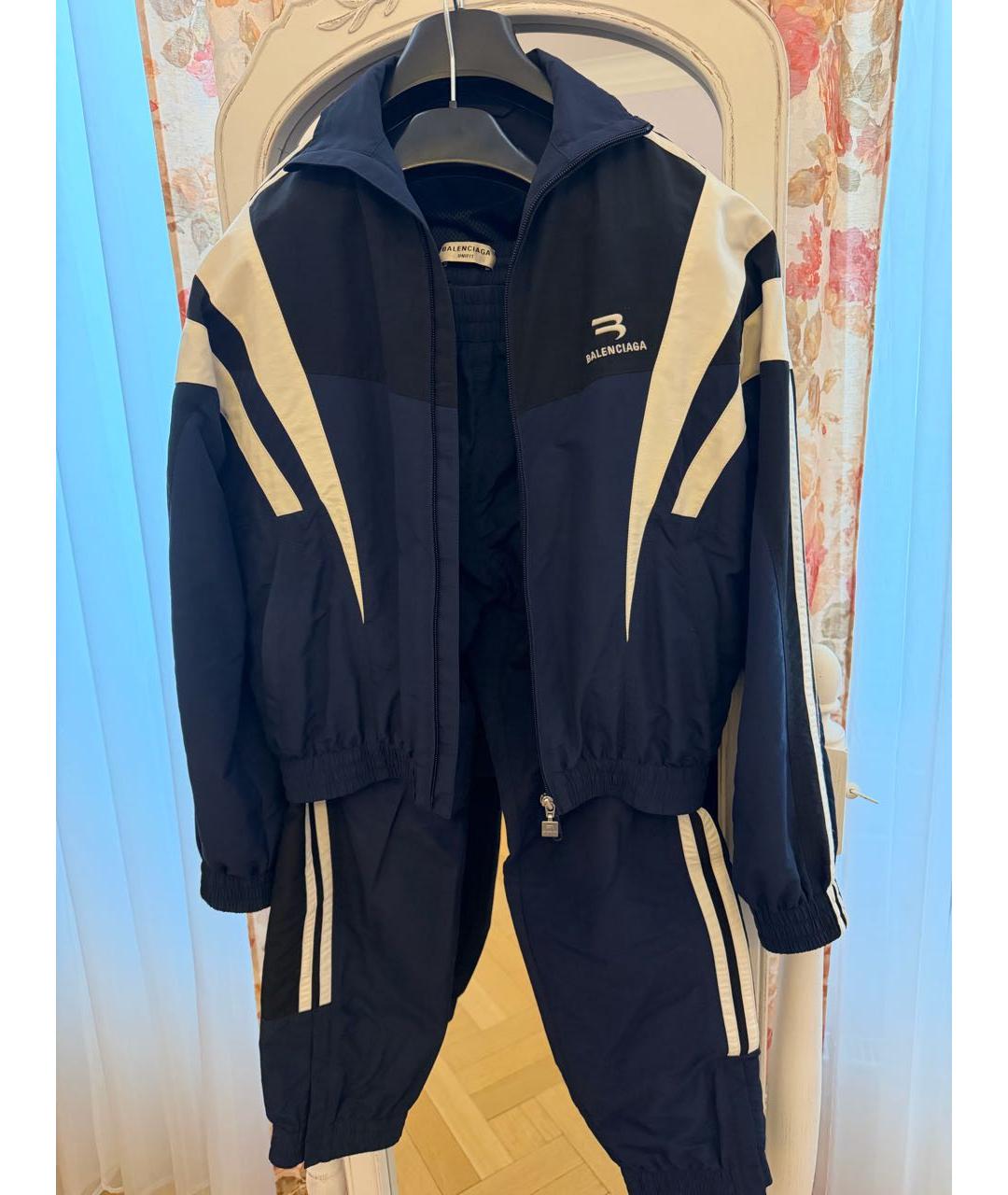 BALENCIAGA Темно-синий полиамидовый спортивные костюмы, фото 9