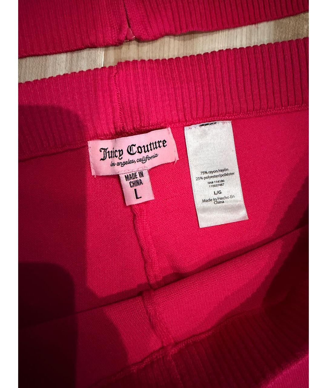 JUICY COUTURE Бордовый вискозный спортивные костюмы, фото 4