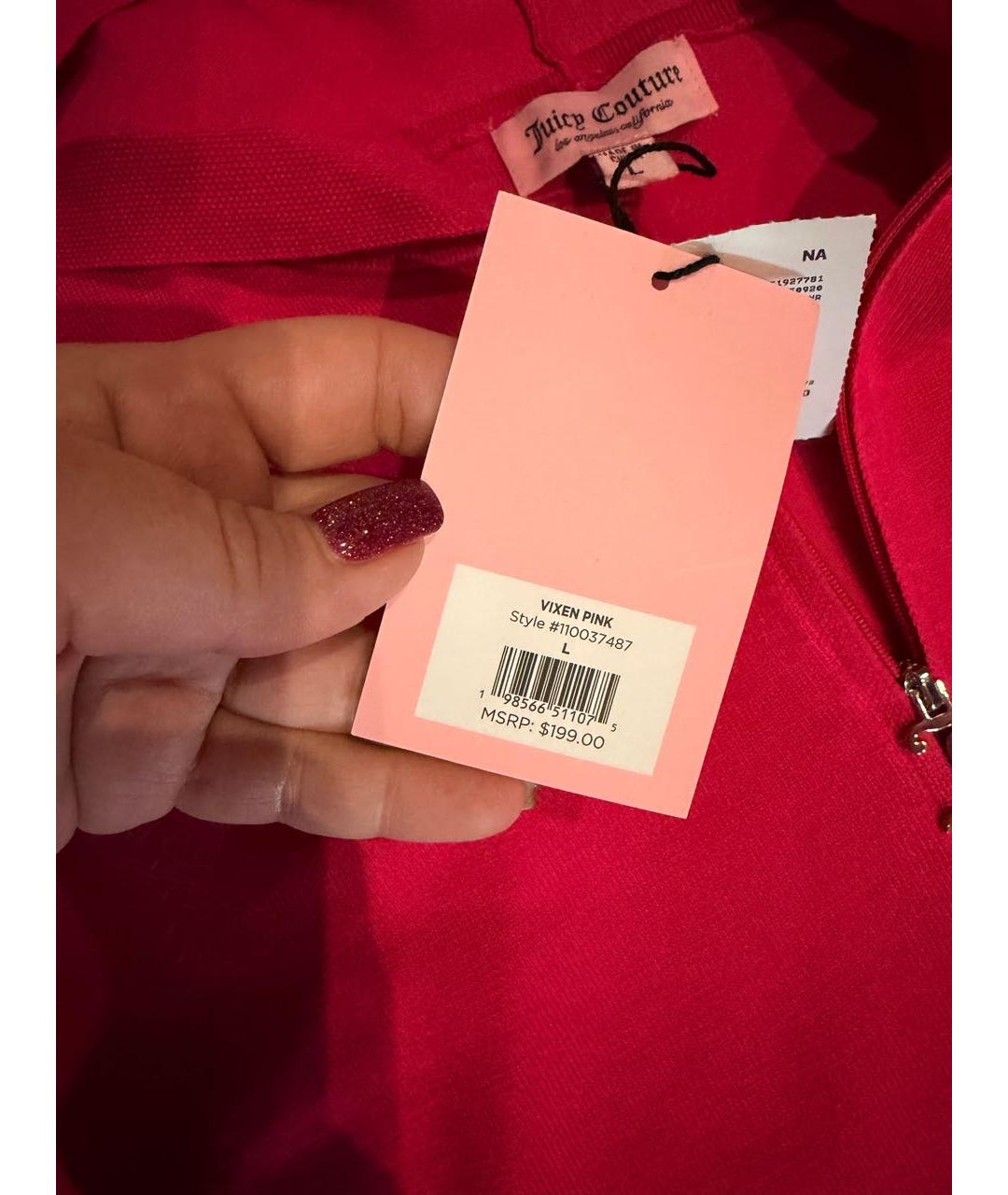 JUICY COUTURE Бордовый вискозный спортивные костюмы, фото 6