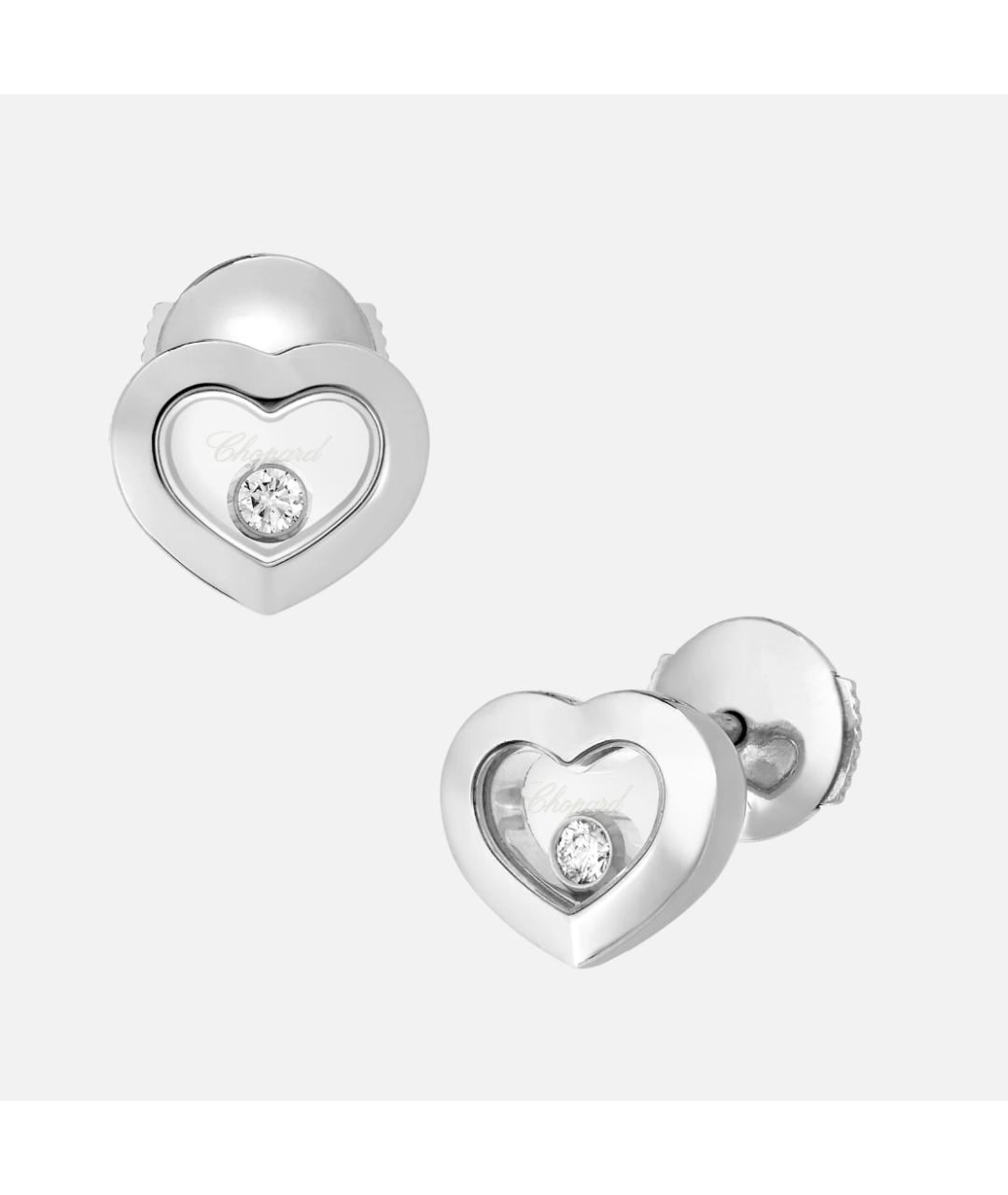 CHOPARD Серебряные серьги из белого золота, фото 2