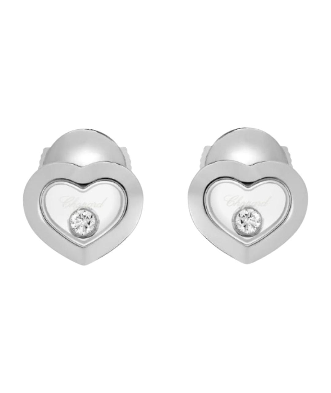 CHOPARD Серебряные серьги из белого золота, фото 1