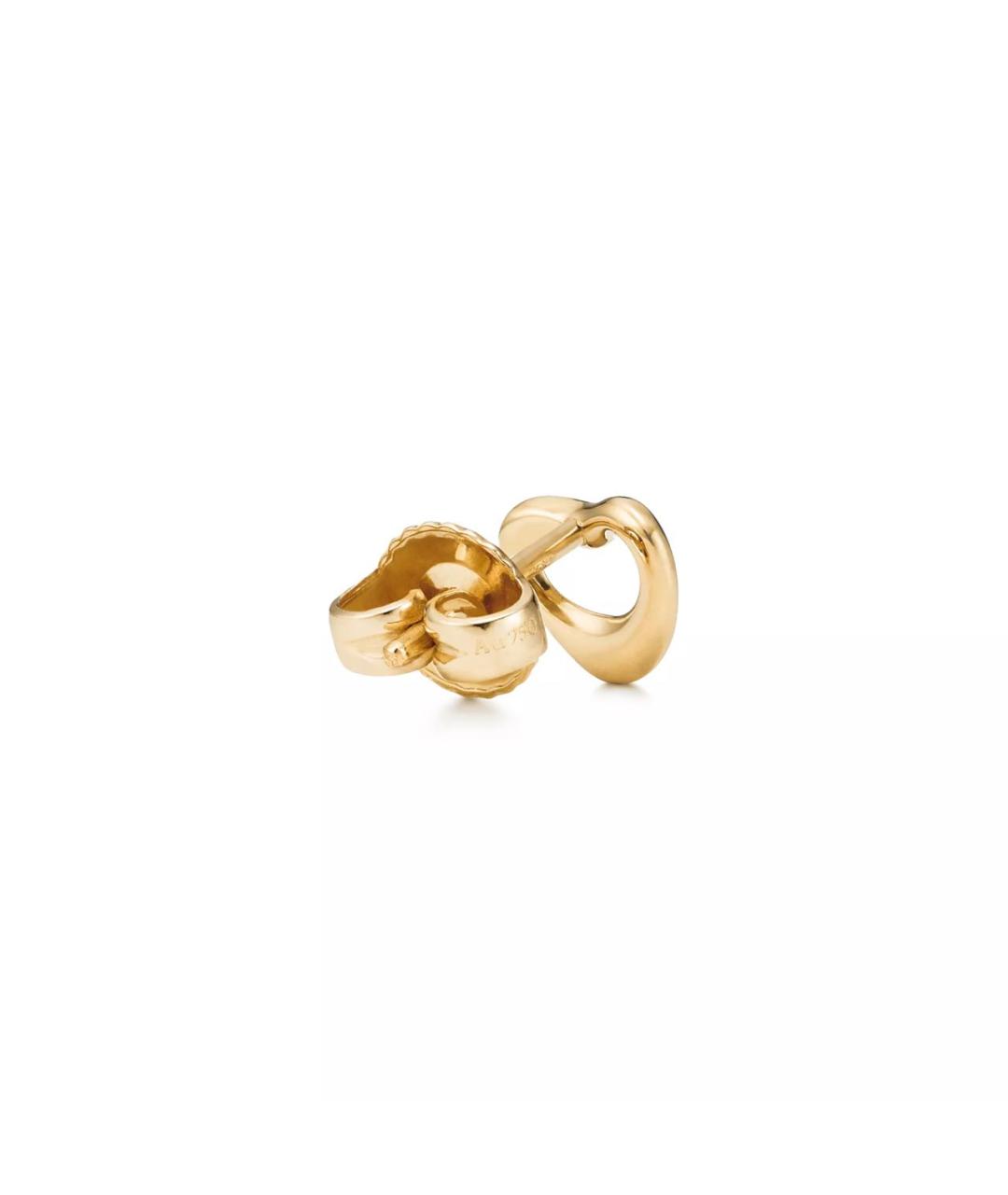 TIFFANY&CO Желтые серьги из желтого золота, фото 4
