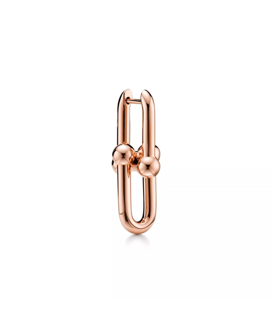 TIFFANY&CO Бежевые серьги из розового золота, фото 3