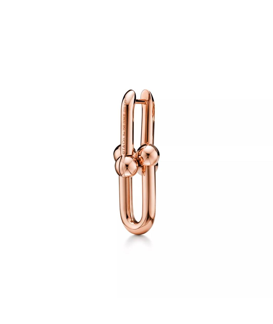 TIFFANY&CO Бежевые серьги из розового золота, фото 4