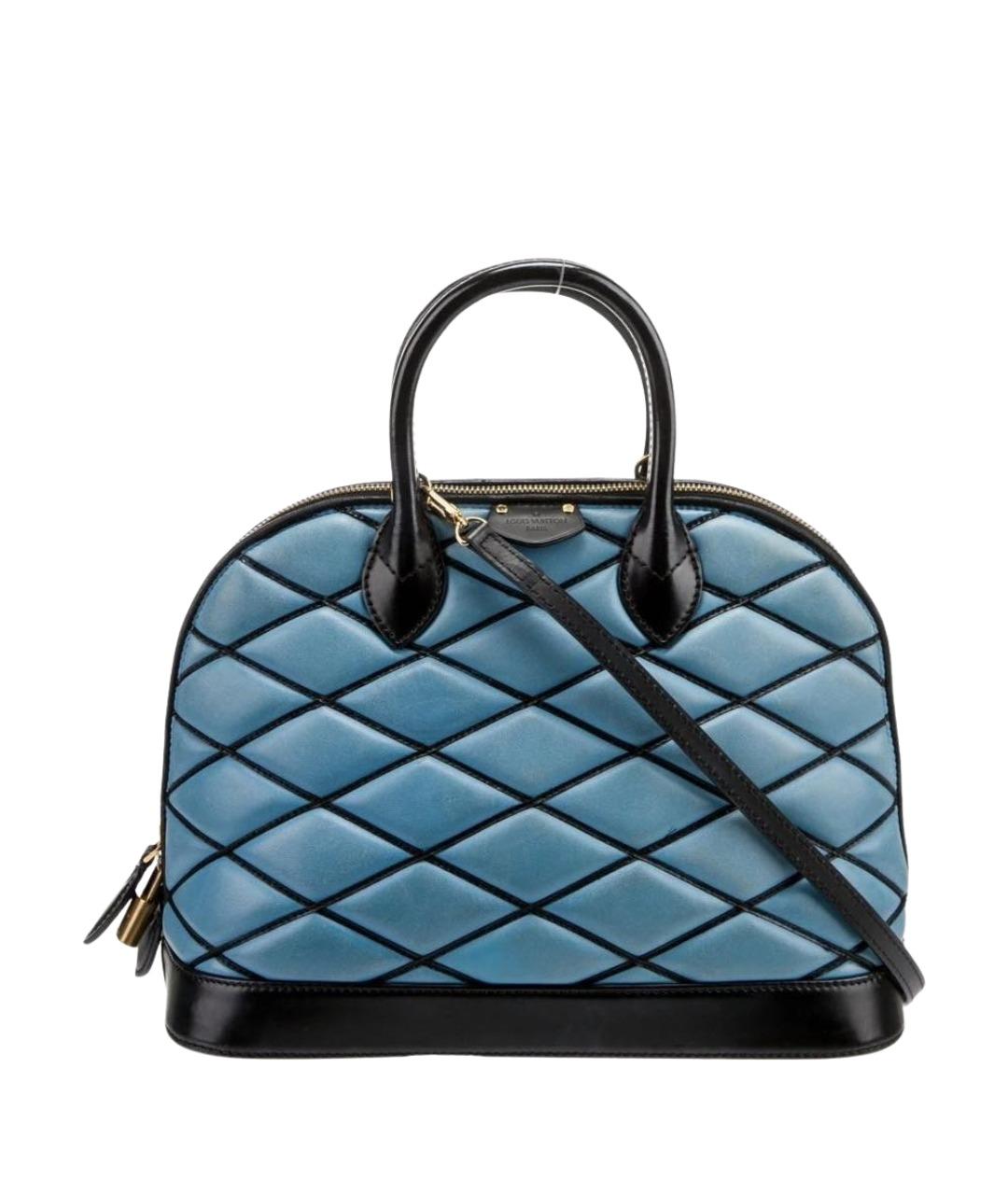 LOUIS VUITTON Бирюзовая кожаная сумка с короткими ручками, фото 1