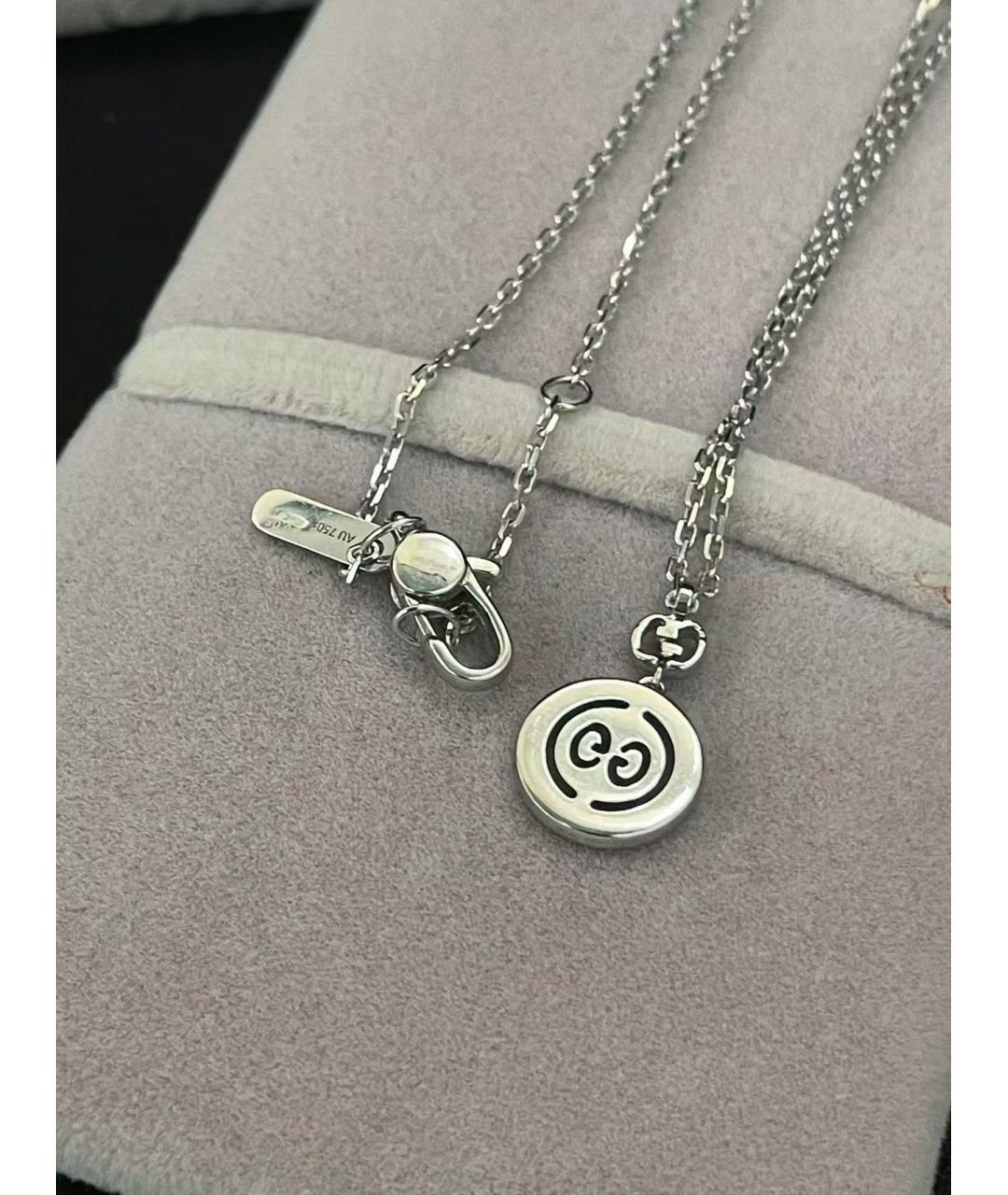 GUCCI Серебряная подвеска из белого золота, фото 5