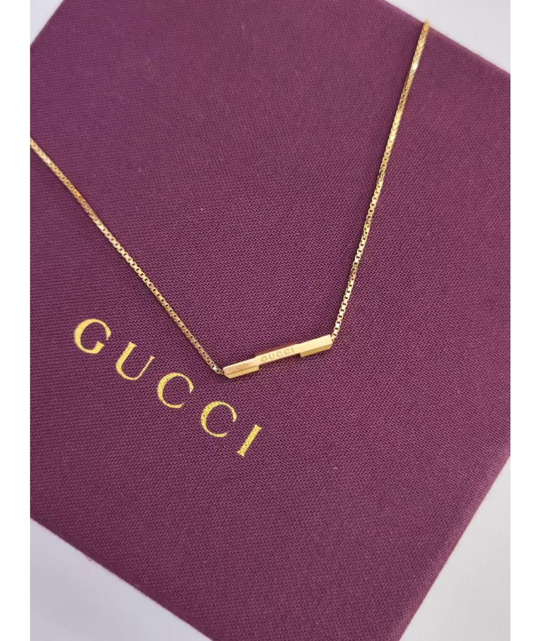 GUCCI Золотая подвеска из желтого золота, фото 3