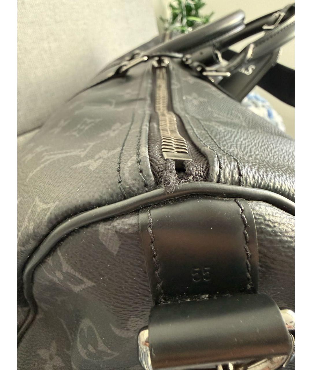 LOUIS VUITTON Черная дорожная/спортивная сумка, фото 8