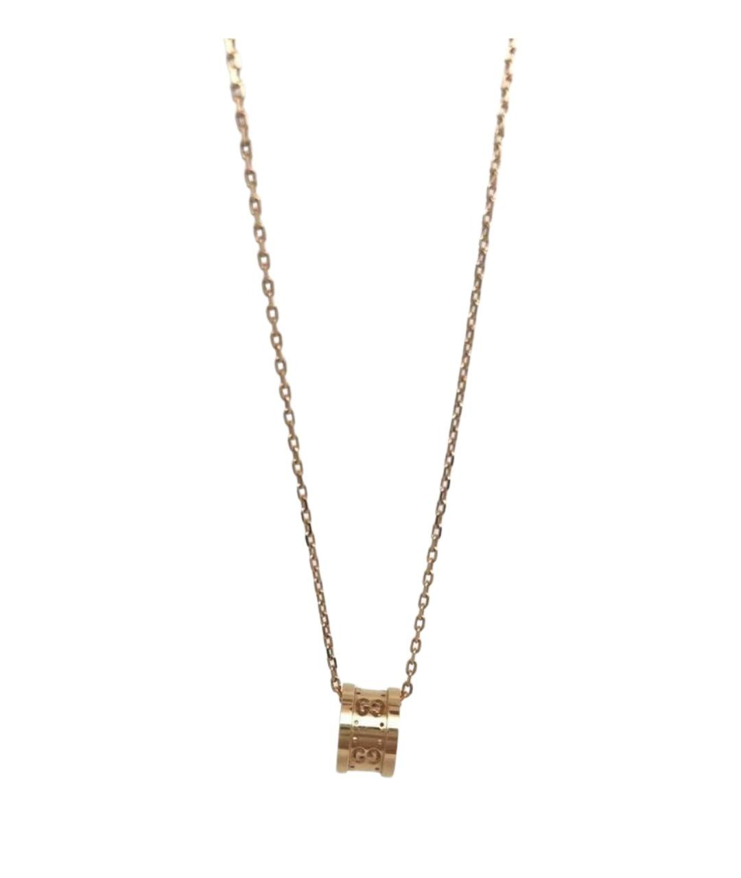 GUCCI Золотая подвеска из розового золота, фото 1
