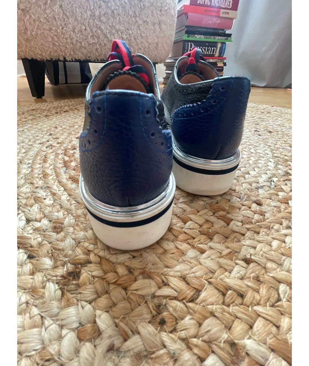 POLLINI Мульти кожаные ботинки, фото 5