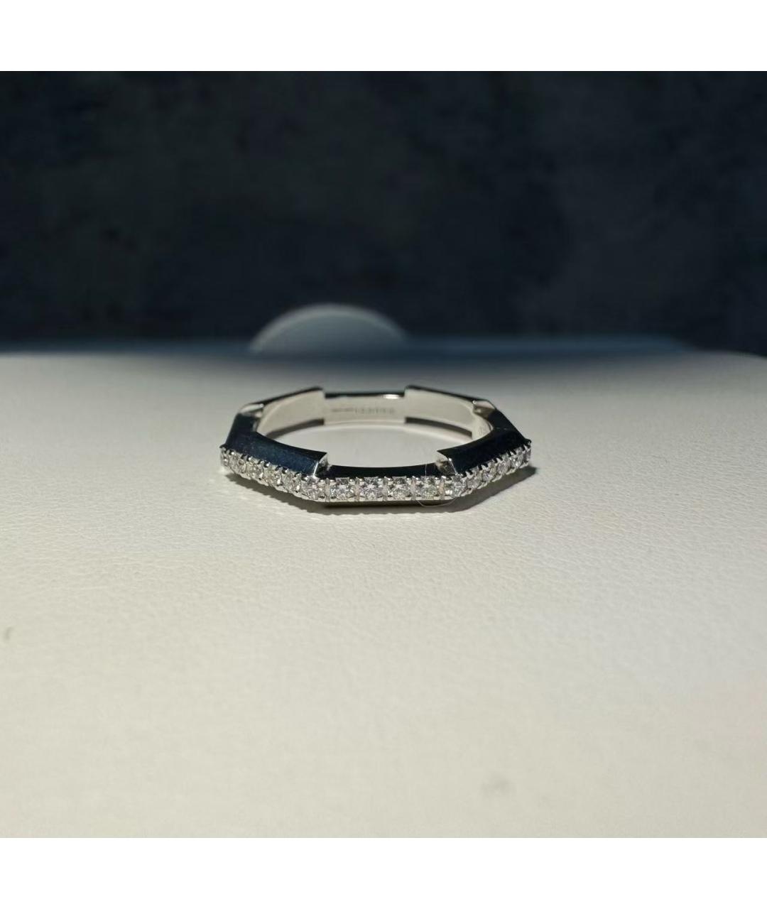 GUCCI Серебряное кольцо из белого золота, фото 4