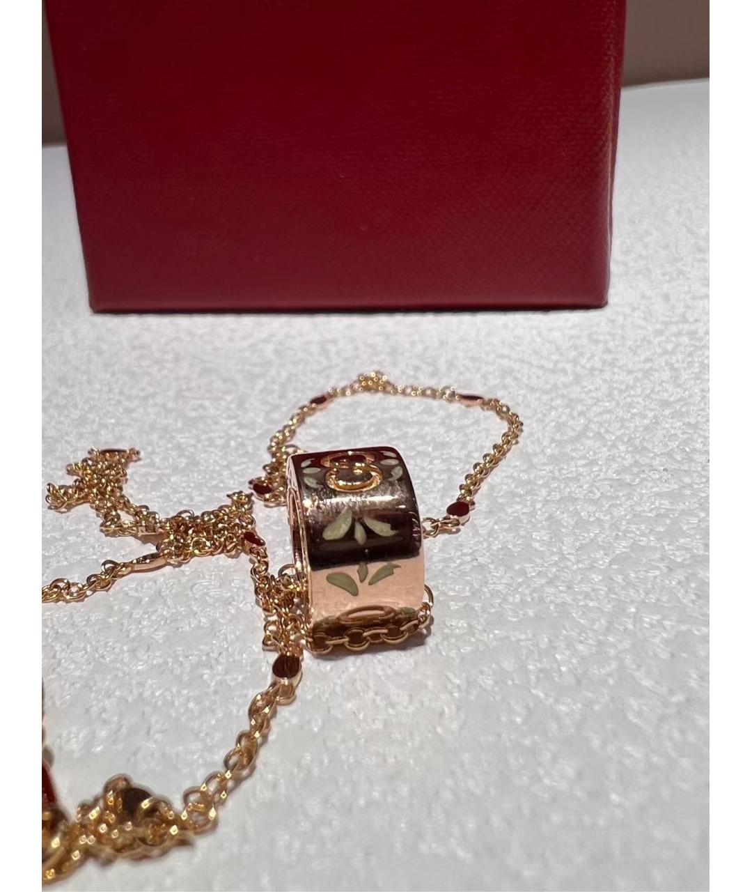 GUCCI Золотая подвеска из розового золота, фото 6