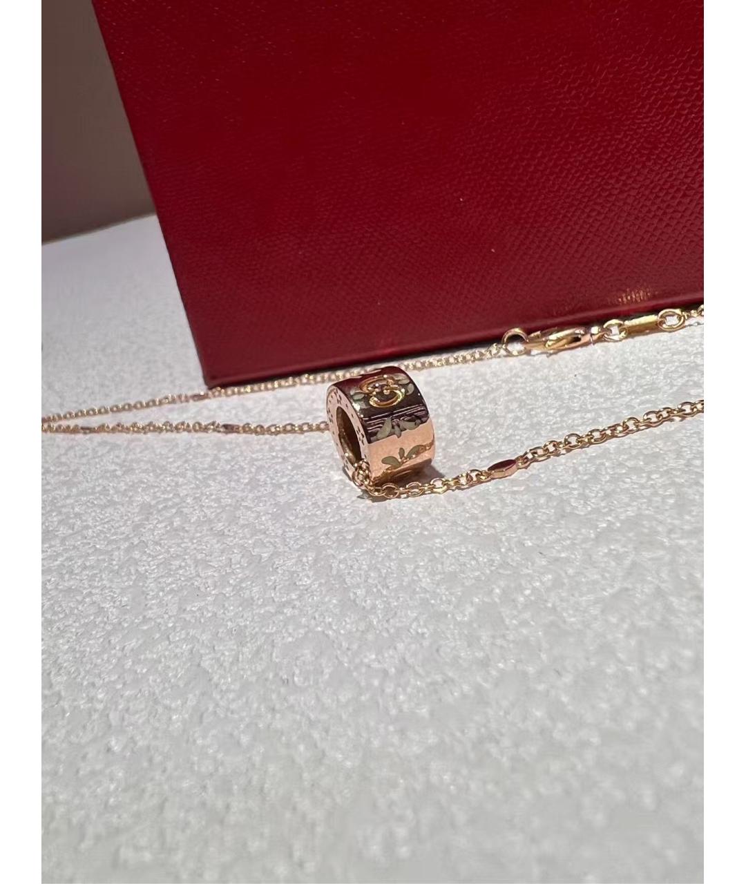 GUCCI Золотая подвеска из розового золота, фото 3