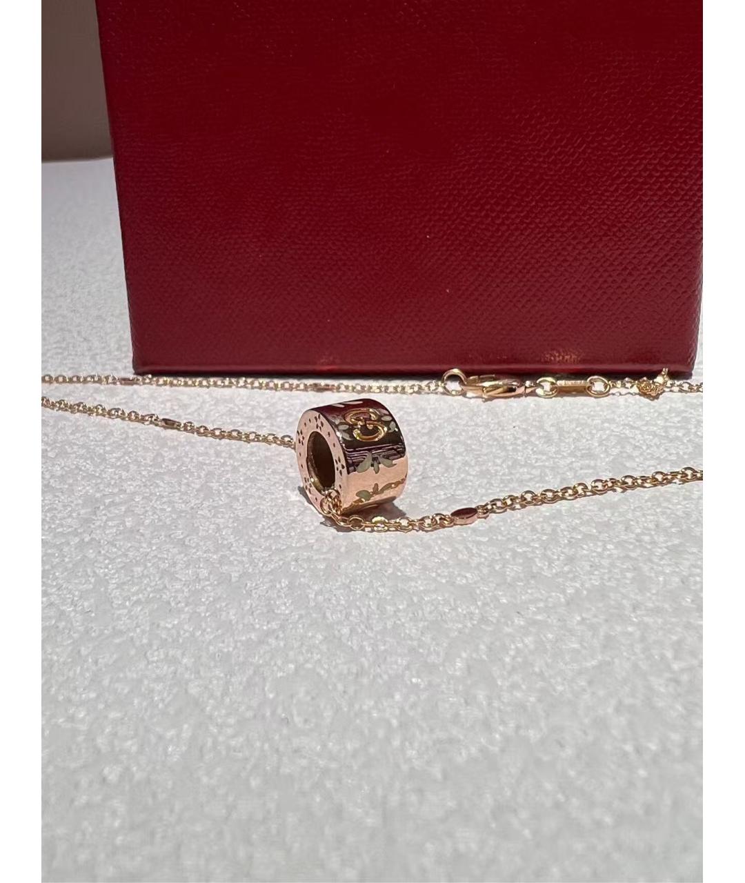GUCCI Золотая подвеска из розового золота, фото 4