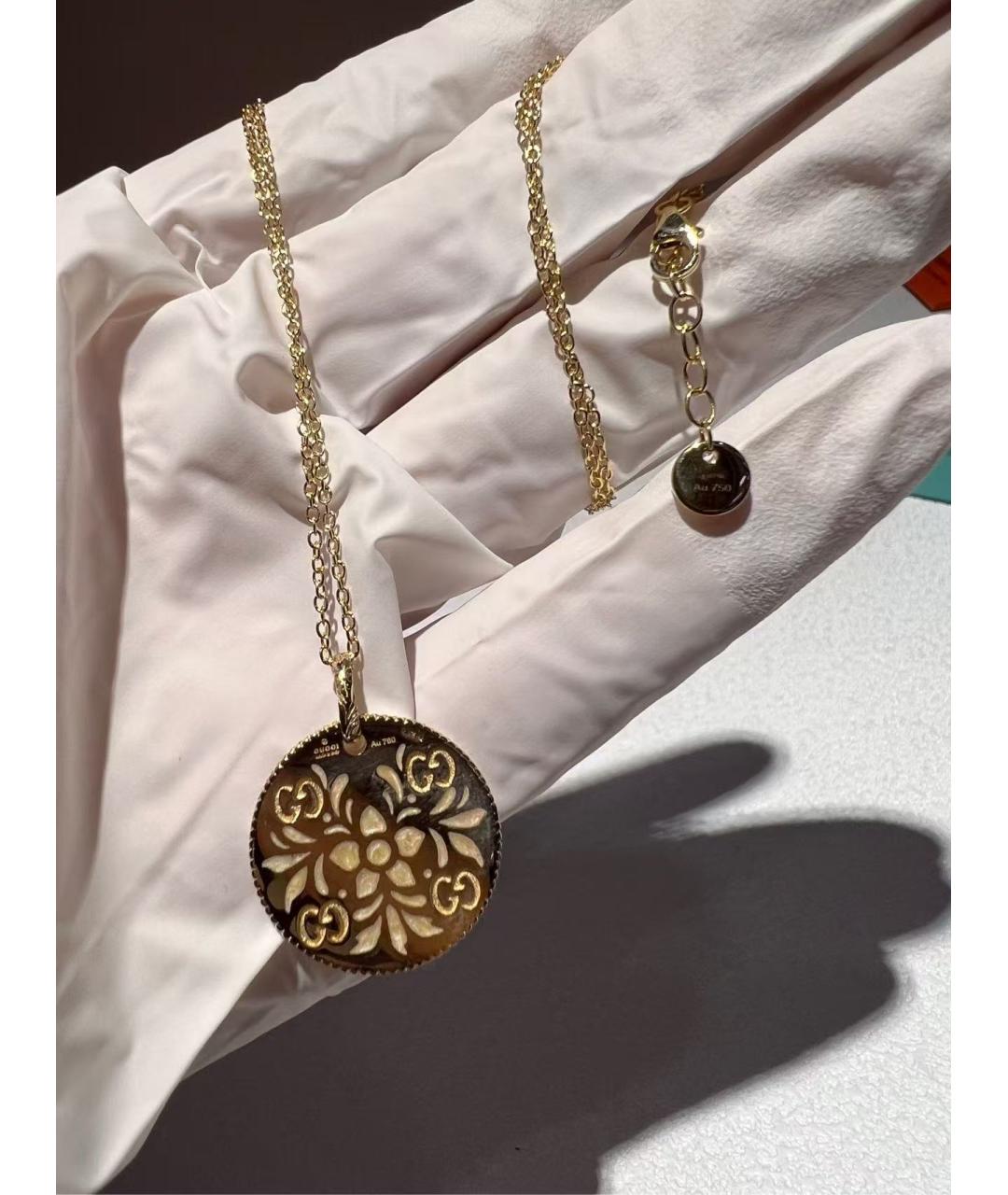 GUCCI Золотая подвеска, фото 5