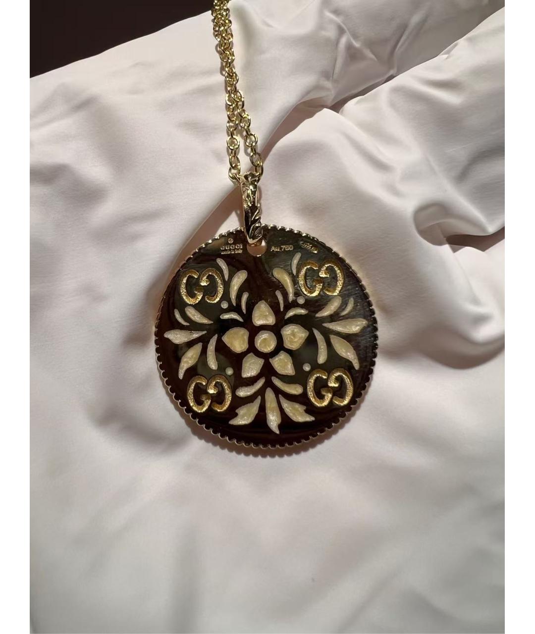 GUCCI Золотая подвеска, фото 2