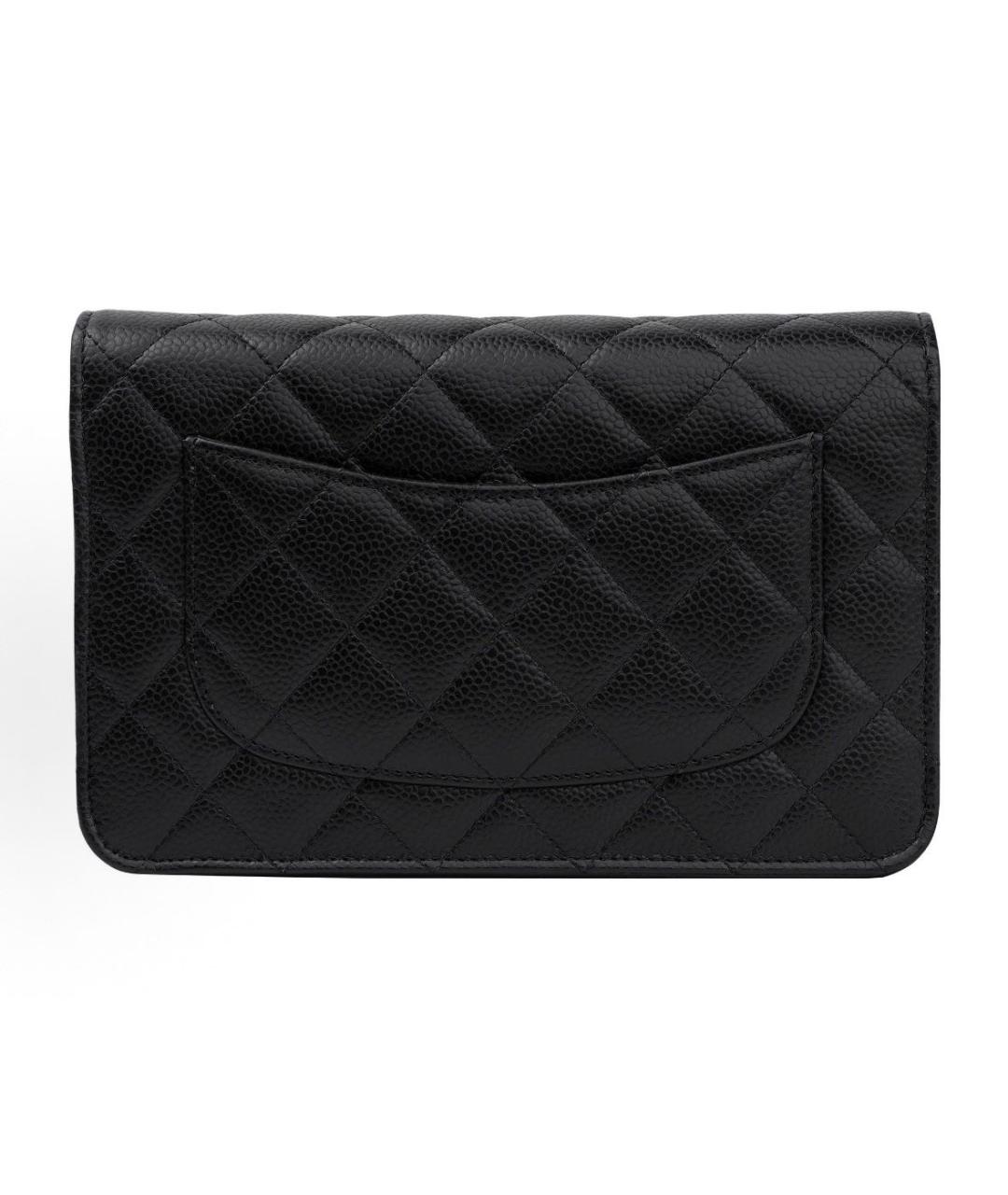 CHANEL Черная кожаная сумка через плечо, фото 3