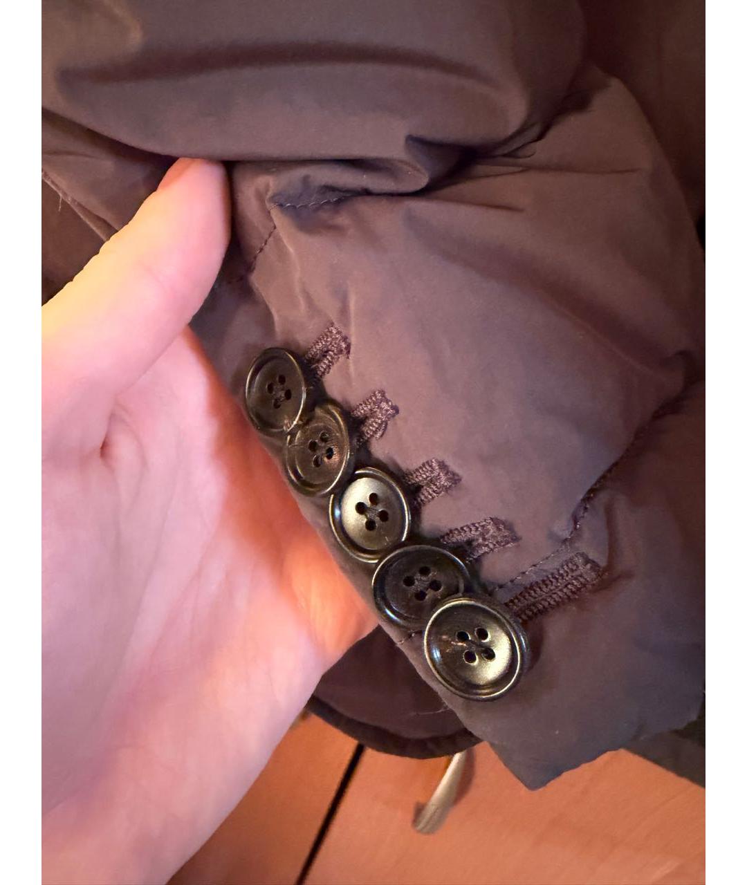 TOM FORD Серый полиамидовый пуховик, фото 6