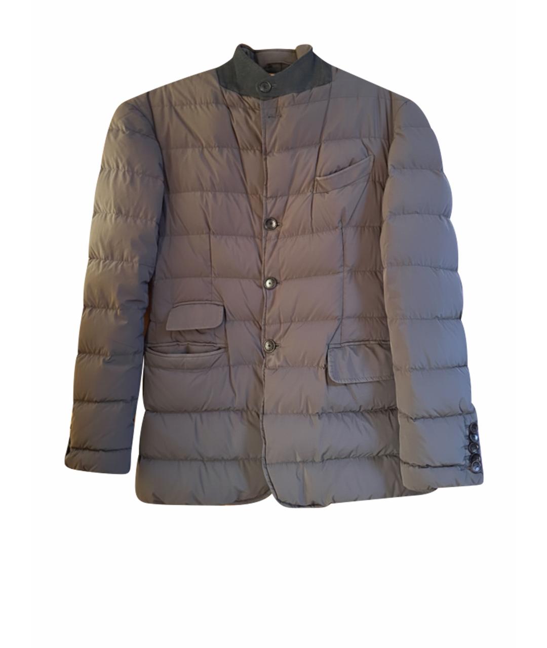 TOM FORD Серый полиамидовый пуховик, фото 1