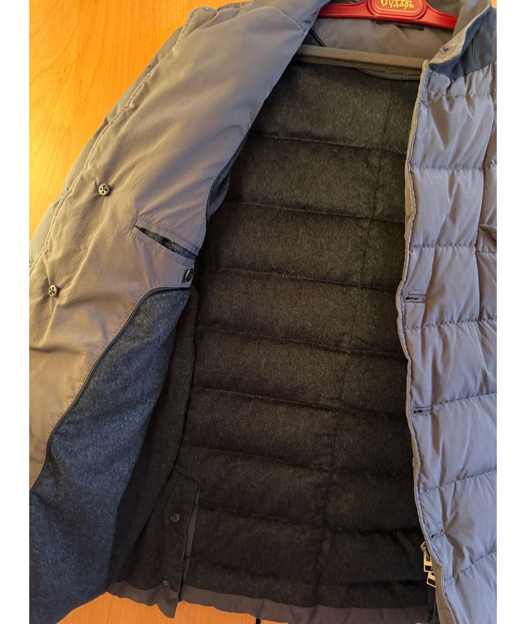 TOM FORD Серый полиамидовый пуховик, фото 3