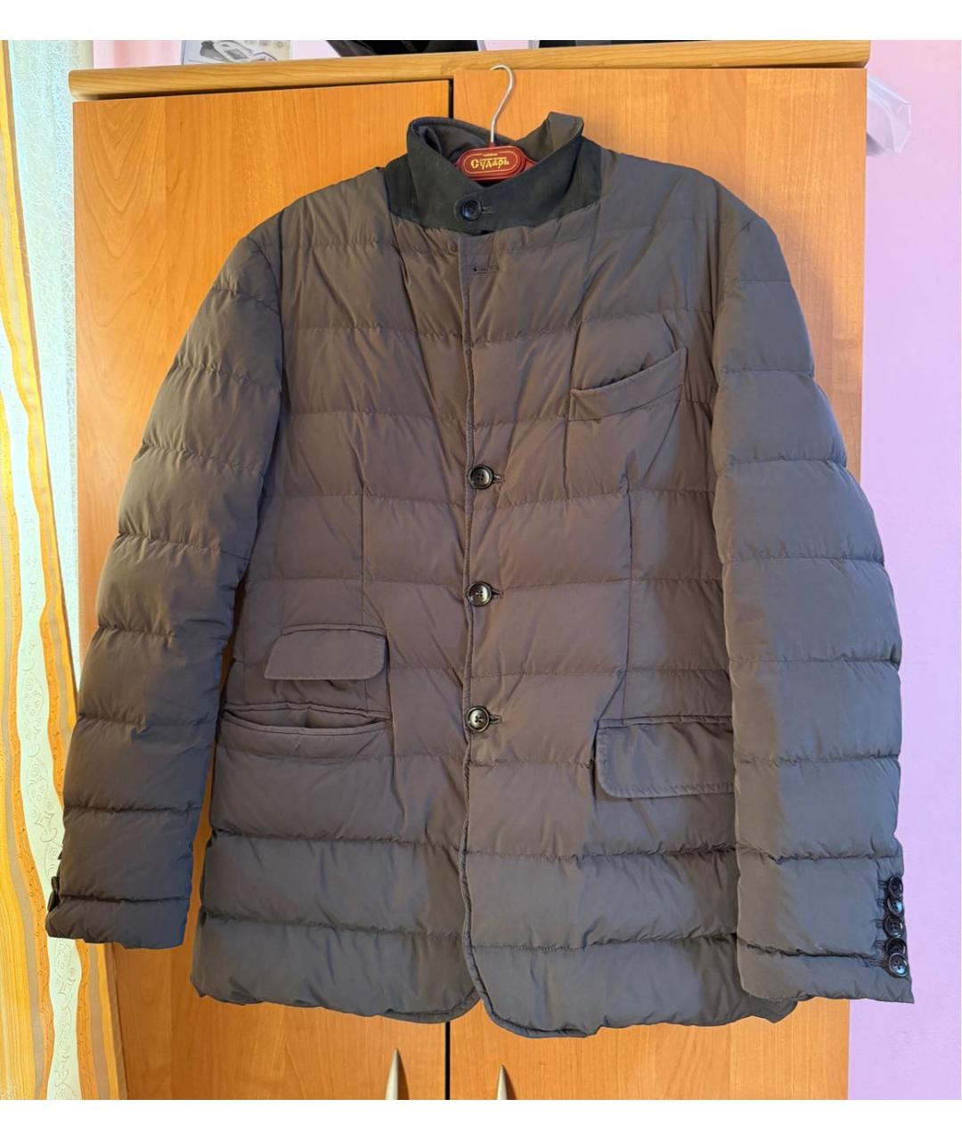 TOM FORD Серый полиамидовый пуховик, фото 9