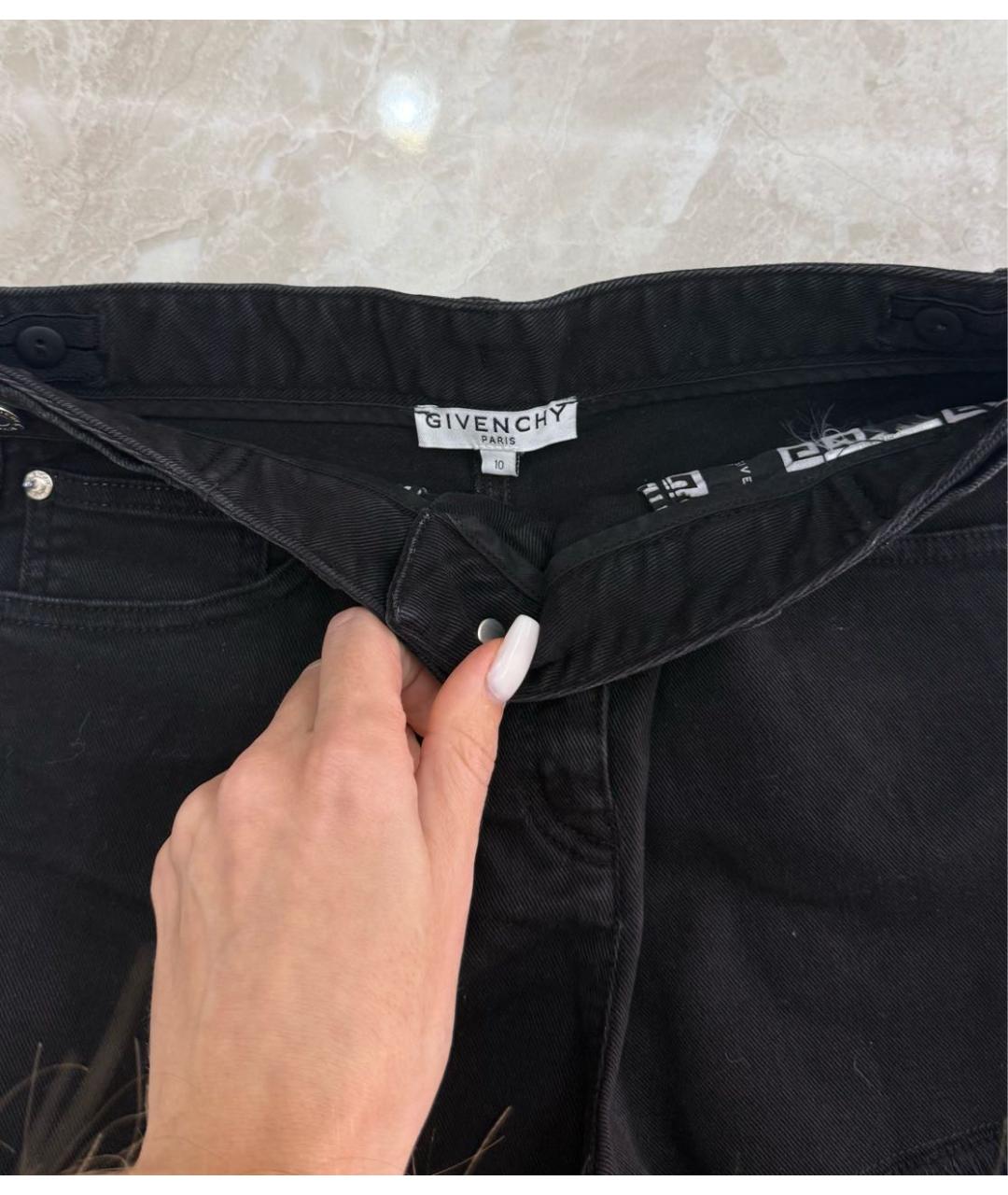 GIVENCHY KIDS Черные деним брюки и шорты, фото 3