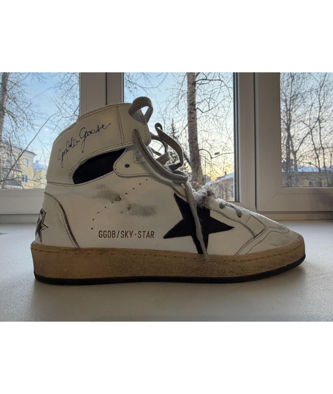 GOLDEN GOOSE DELUXE BRAND Белые кожаные кеды, фото 8