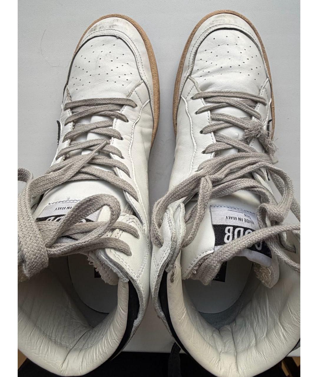 GOLDEN GOOSE DELUXE BRAND Белые кожаные кеды, фото 3