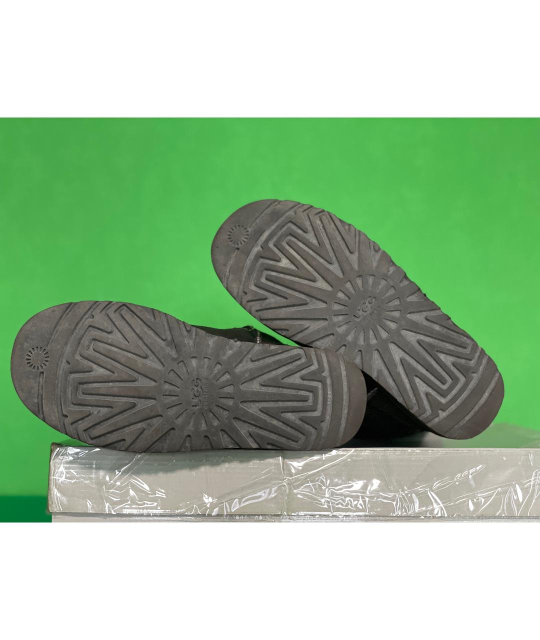 UGG AUSTRALIA Коричневые кожаные сапоги, фото 5