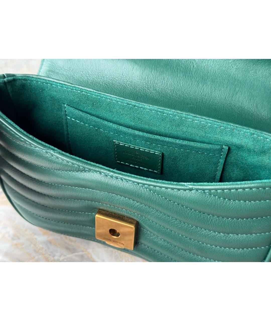 LOUIS VUITTON Зеленая кожаная сумка через плечо, фото 4