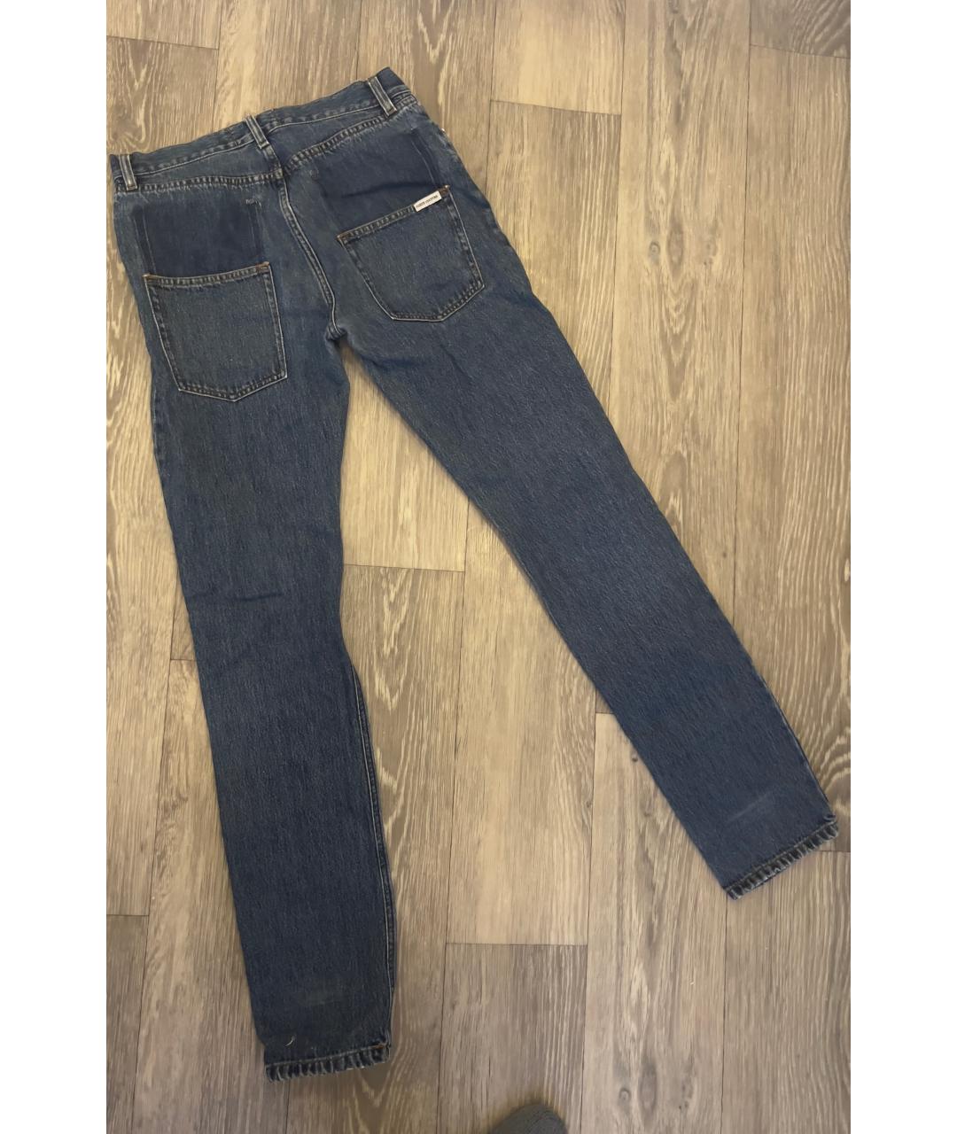 FORTE COUTURE Синие хлопковые прямые джинсы, фото 2