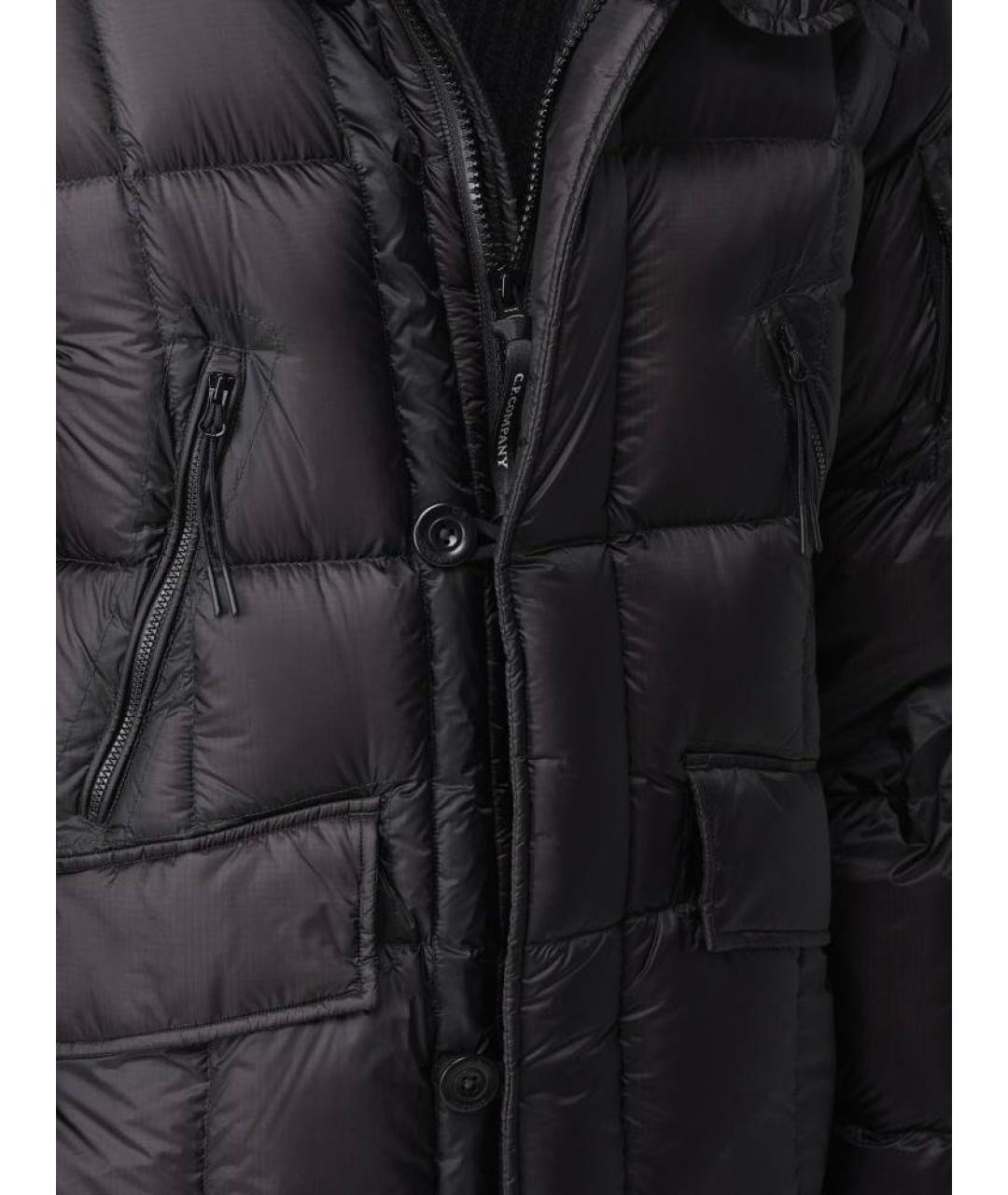 CP COMPANY Черный полиамидовый пуховик, фото 4