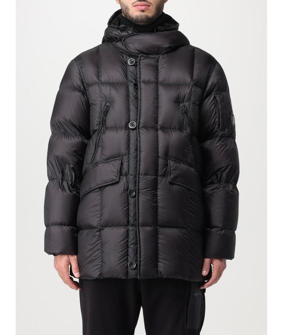 CP COMPANY Черный полиамидовый пуховик, фото 8