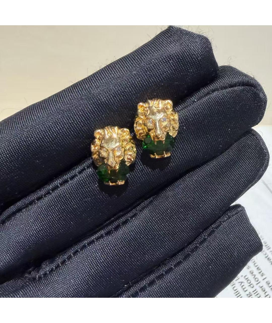 GUCCI Золотые серьги из желтого золота, фото 2