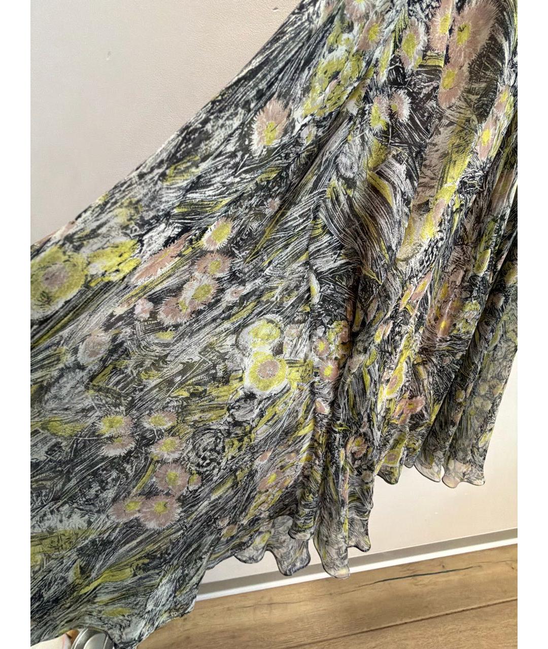 NO. 21 Хаки вискозное платье, фото 4