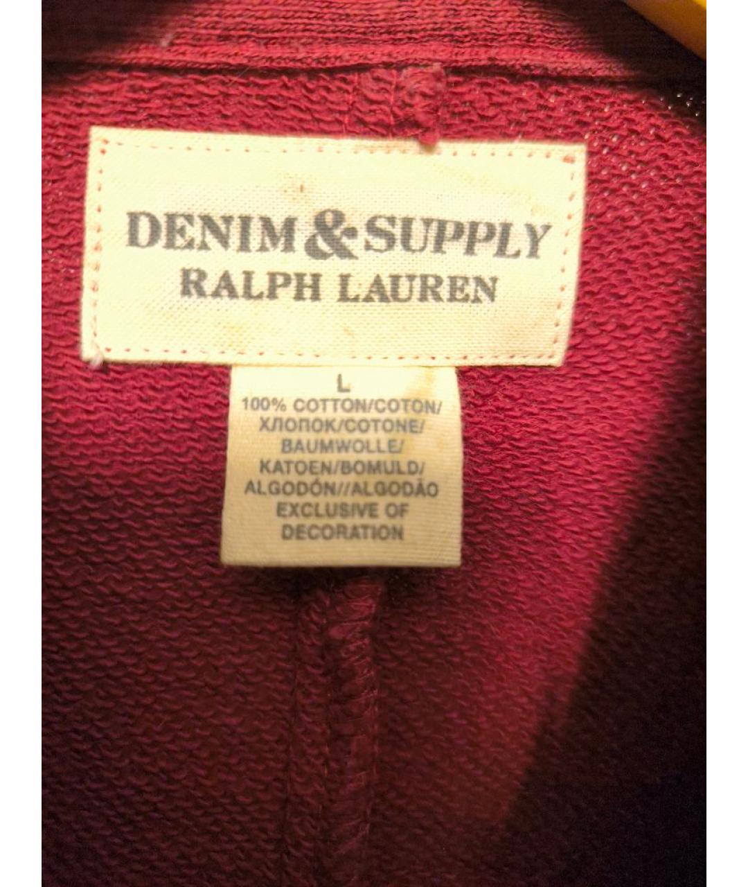 RALPH LAUREN Бордовый хлопковый жакет/пиджак, фото 3