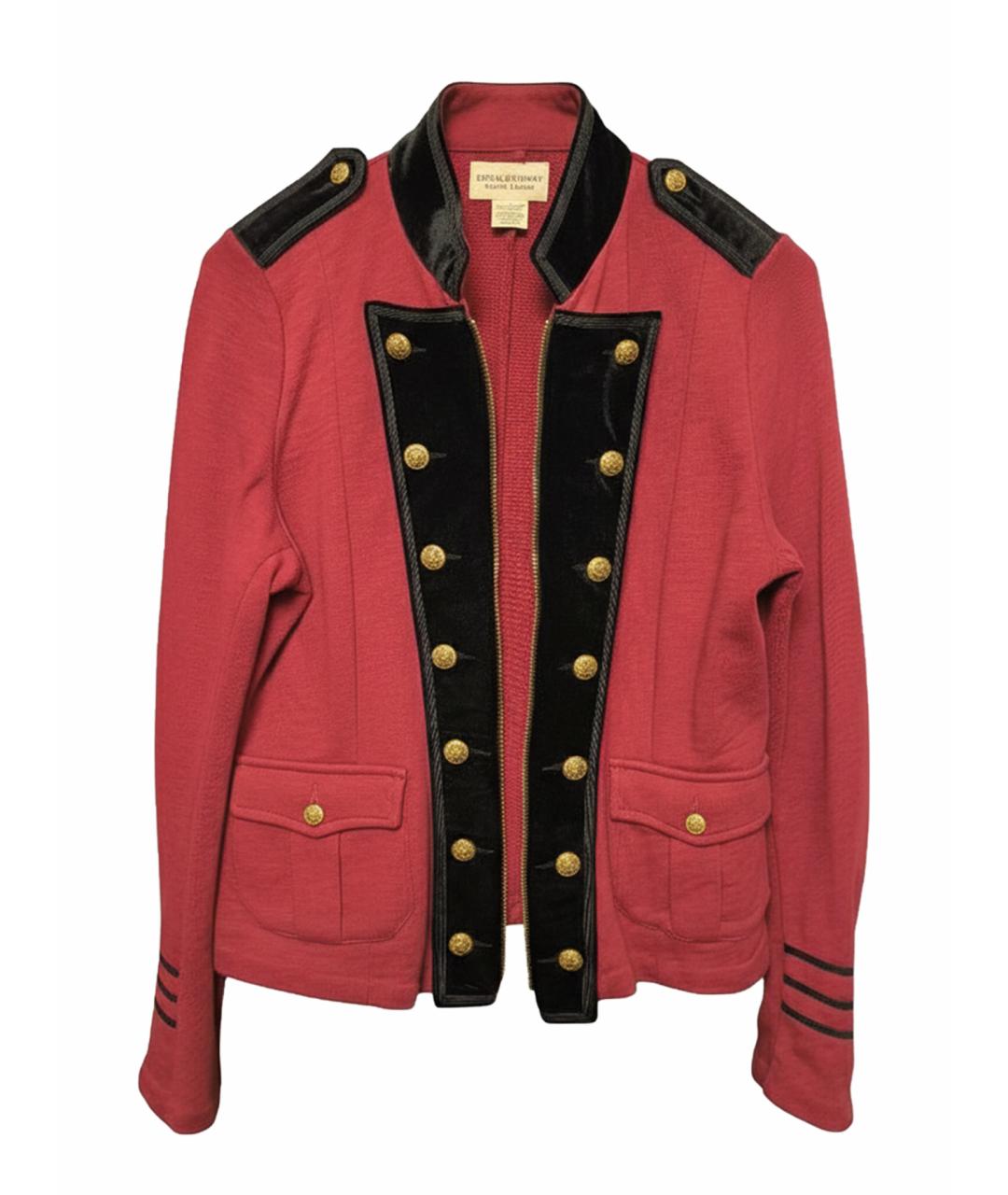 RALPH LAUREN Бордовый хлопковый жакет/пиджак, фото 1