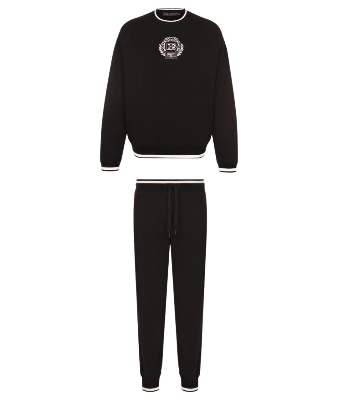 DOLCE&GABBANA Черный спортивный костюм, фото 1