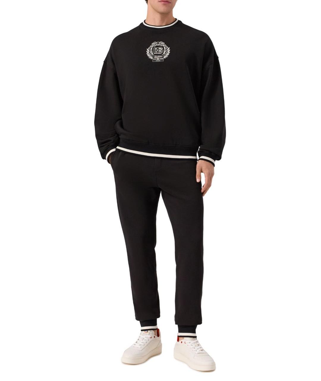 DOLCE&GABBANA Черный спортивный костюм, фото 2