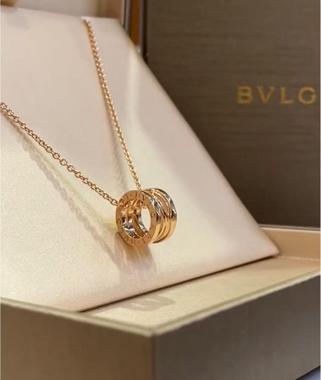 BVLGARI Золотая подвеска из розового золота, фото 3