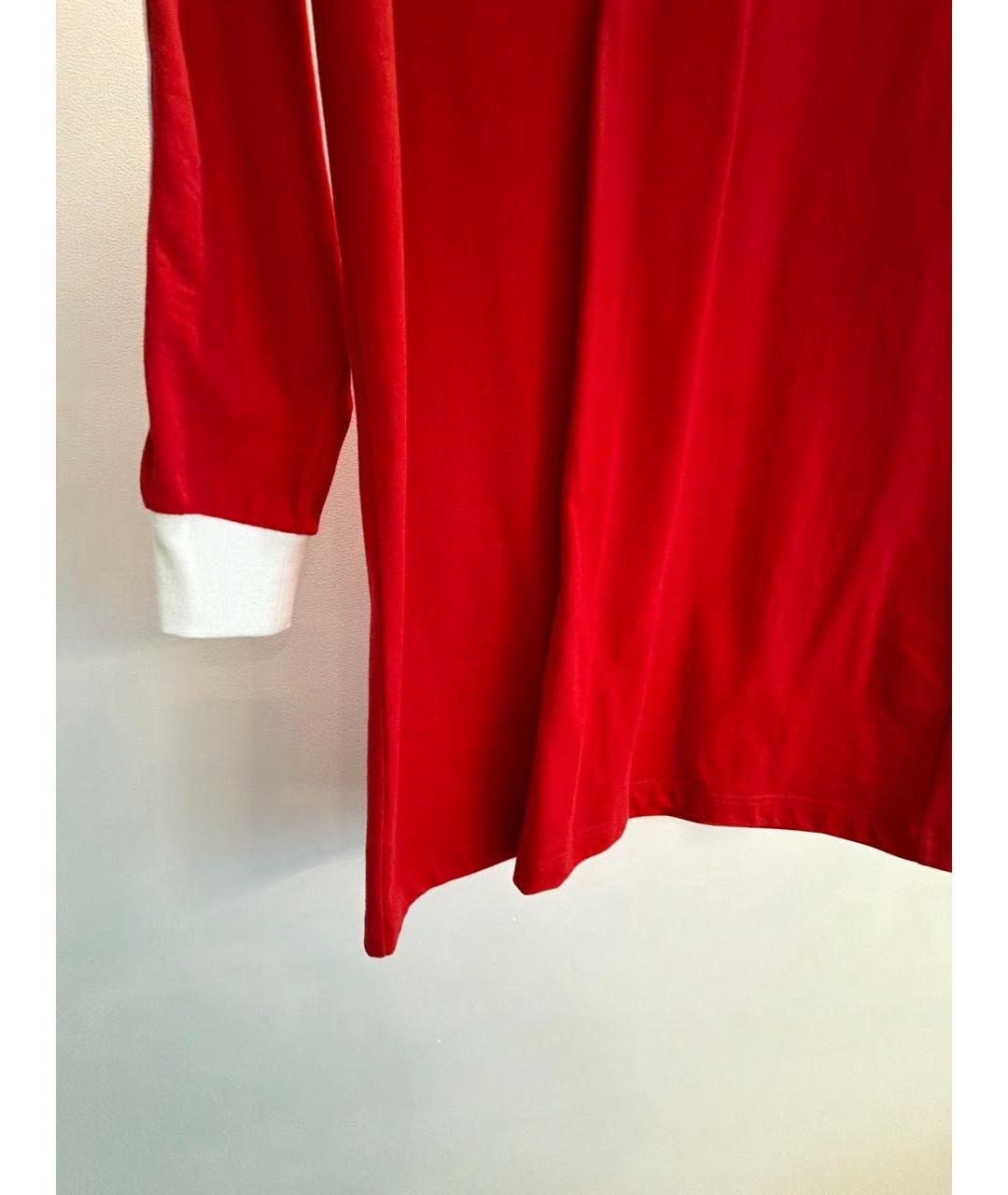 GUCCI Красное хлопковое повседневное платье, фото 2