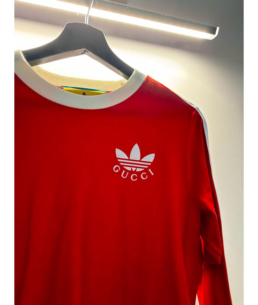 GUCCI Красное хлопковое повседневное платье, фото 4