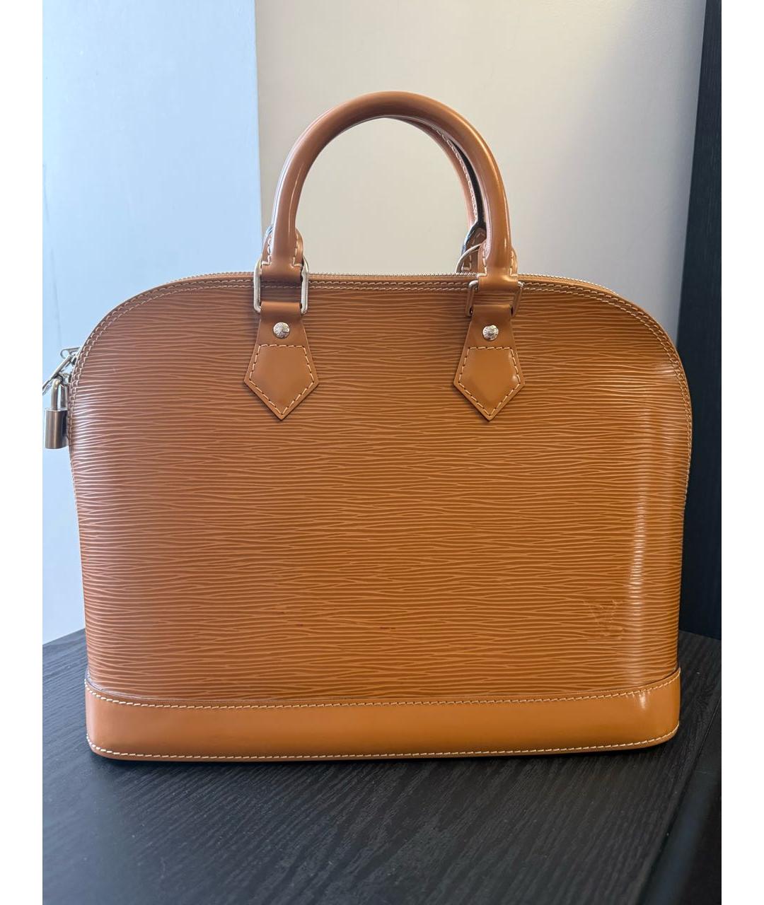 LOUIS VUITTON Коричневая сумка с короткими ручками, фото 8