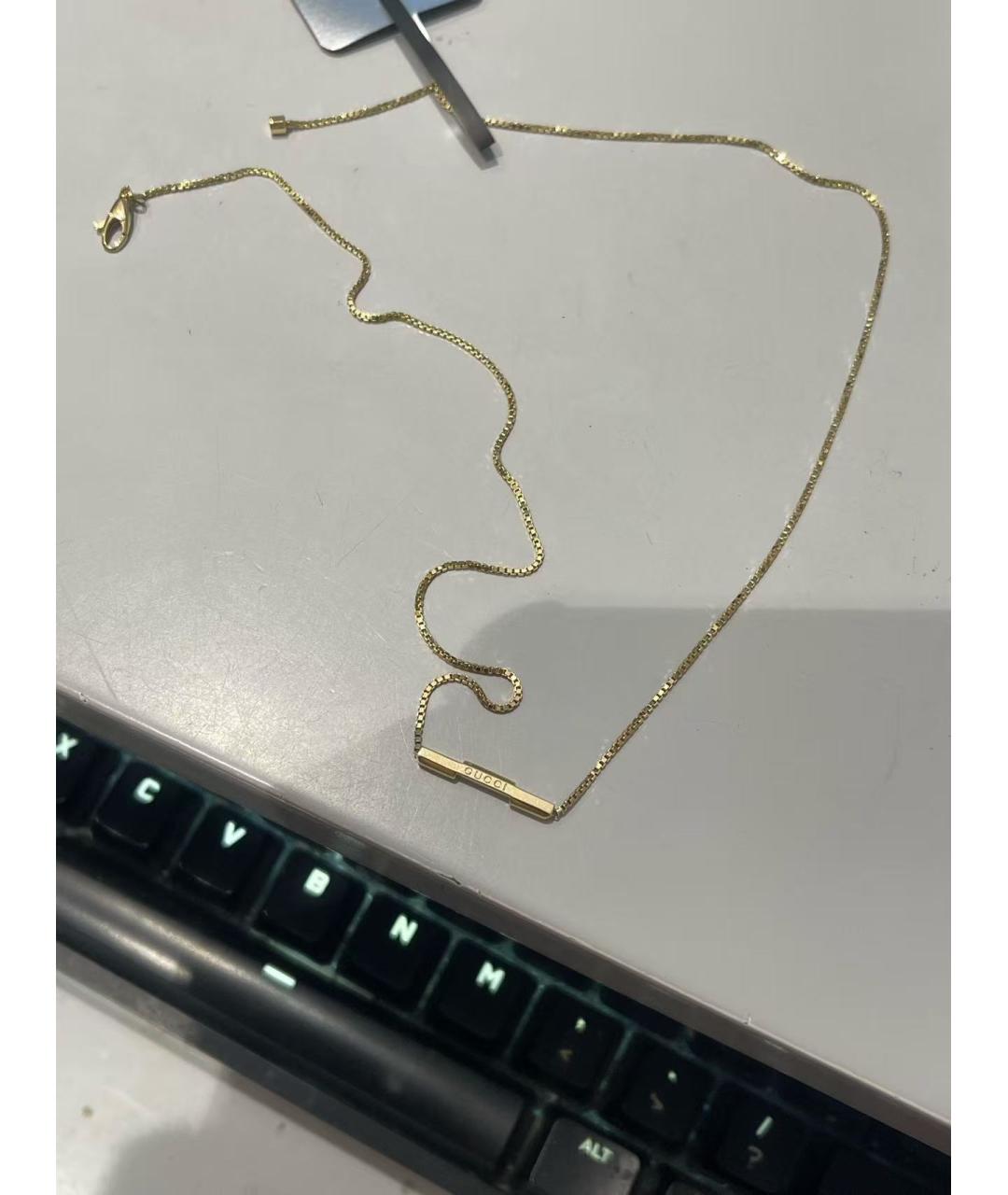 GUCCI Золотое колье из желтого золота, фото 2