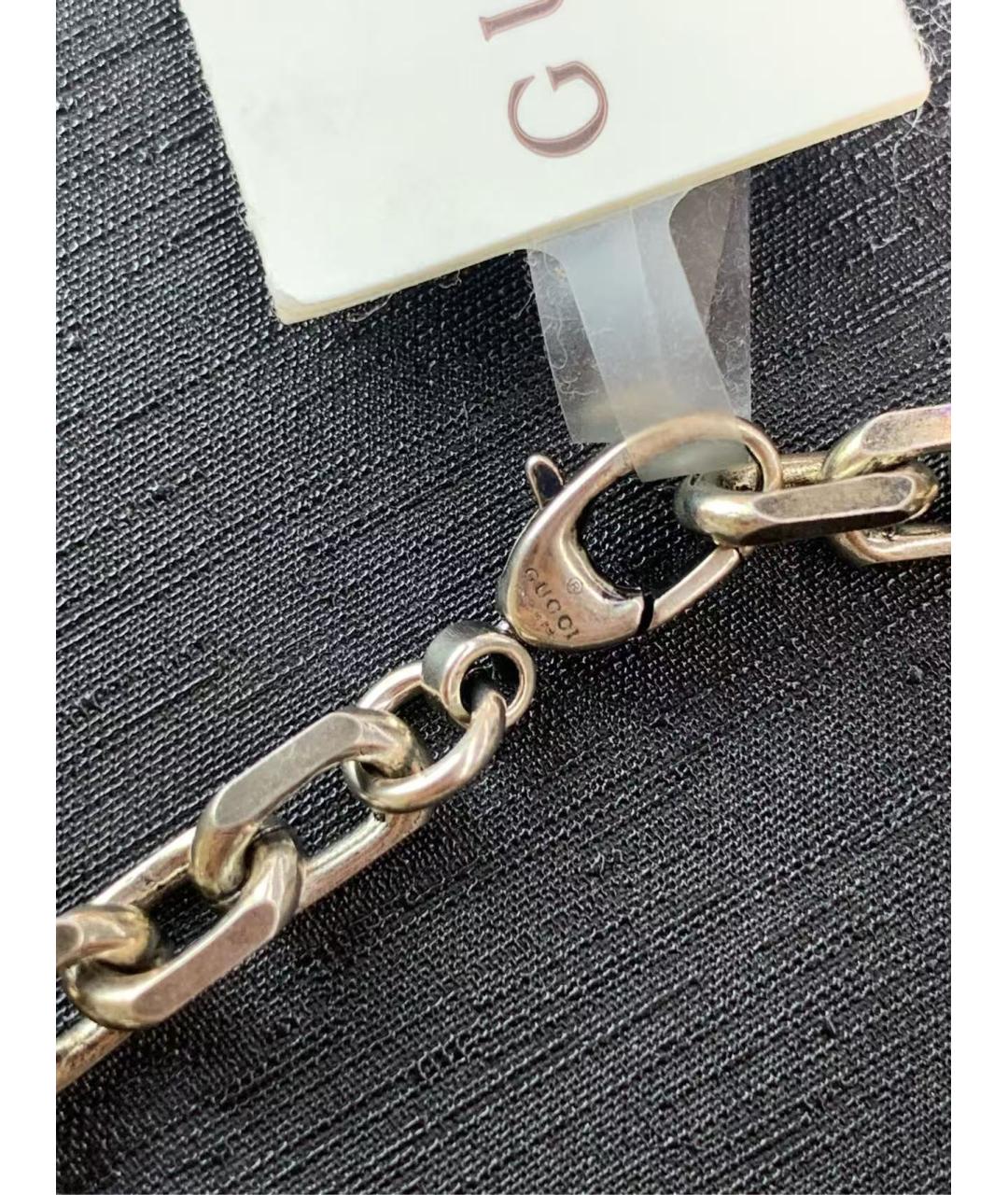 GUCCI Серебрянный серебряный браслет, фото 5