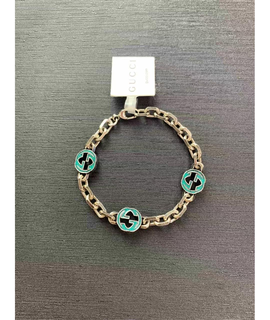 GUCCI Серебрянный серебряный браслет, фото 2
